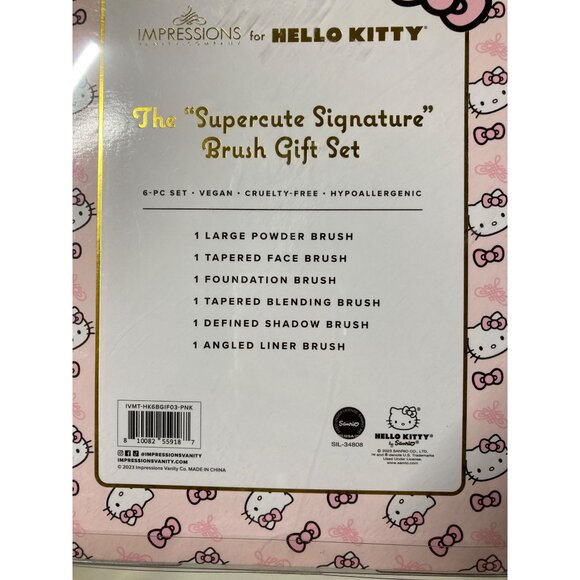 Hello Kitty Signature Brush Gift Set - Limited Edition by The Crème Shop New - Picture 3 of 4